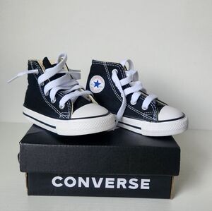 Converse Kids High Top Sneakers in Black and White